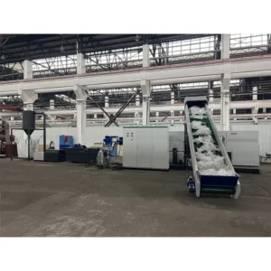 Production Equipment Plastic Waste PP PE Film Recycling Compactor Pelletizing Line