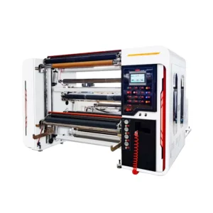 Professional Grade Motor PLC Rewinder Slitter Machine with Auto Loading for Film Tape Full Automated Slitting