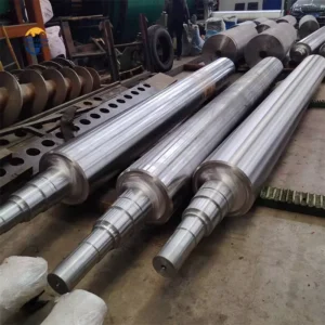 Professional Manufacturer Customized Forged Stainless Steel Gear Shaft Heavy Duty Crusher Main Roller Shaft
