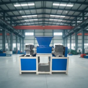 Professional Manufacturer High Automation Double Shafts Industrial Waste Plastic Shredder Machine Gearbox Pump Engine High