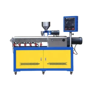 Programmed Lab Scale Twin Screw Extruder for LDPE HDPE ABS Pelletizing & Wire Applications