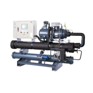R22 R407C Plastic Process Cooling Water Chiller Water Cooled Screw Type Industrial Water Chiller