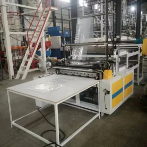 RQJX Fully Automatic Double Layer Plastic Shopping Bag Making Machine PLC Motor Engine Bearing Core Components 380V Easy Operate