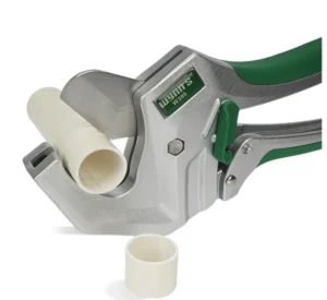 Ratchet PVC Pipe Cutter One-hand Fast Pipe Cutting Tool for PVC PPR PEX Rubber Plastic Hose Cut up to 42mm SK5 Blades