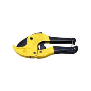 Ratcheting PVC Pipe Cutter with Non Slip Plastic Dipped Handle Heavy Duty Tube Cutter for PPR PE PVC Plumbing Pipe Cutting