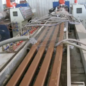 Recycled Plastic HDPE WPC Floor Board Manufacture Machine Embossed Decking Wall Panel Cladding Extruder
