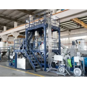 Recycled Single Screw Pelletizer Extruder Machine for PP PA Motor PLC Water Cooling Strand Pelletizer 400-1000kg/h Output