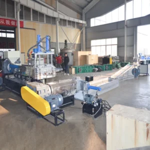Recycling Waste PVC PP EPS WPC Plastic Wax Pellet Making Granulator Extruder Pelletizing Machine