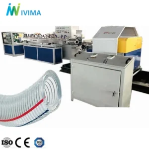 Reinforced Pipe PVC Steel Wire Soft Hose Extrusion Line Hydraulic Garden Hose Making Machine Screw Pump Motor Plastic Extruders