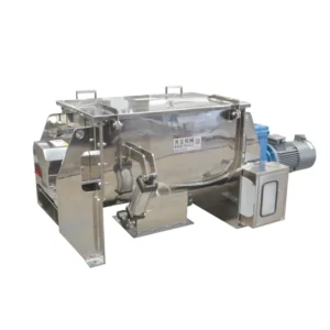 Ribbon Mixer with Industrial Heated for Powder Feed Mixer Horizontal Powder Mixer Commercial Blender Heavy Duty Industrial
