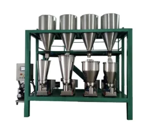 Rubber Glass Plastic Granule Chemical Powder Hopper Weighing Auger Feeder Loss In Weight Helix Screw Spiral Batching Feeder