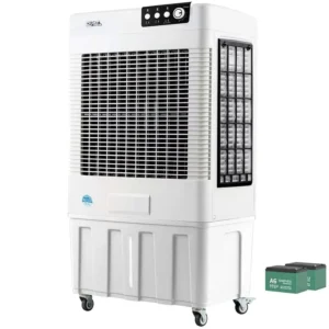 SF-50M DC Rechargeable Solar/Electric Evaporative Air Cooler 25V Portable 45L Water Tank Battery Air Cooler