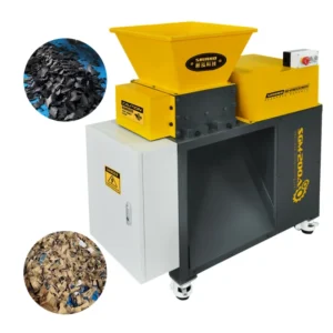 SGM-200A Double Shaft Industrial Shredder Automatic ABS Plastic and Rubber Bottle Crusher for Small Use