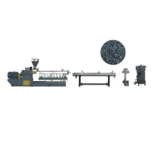 SJ100 Extruder Twin Stage Plastic Recycle PVC PP PE Film Pelletizing Granulating Machine