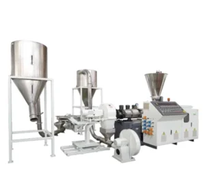 SJZ Series Conical Twin Screw Pelletizing Machine for PVC Filler 55 92mm 100 800kg h