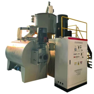 SRL800 2000L Automatic Stainless Steel Industrial Heating Cooling Mixing Unit Horizontal Mixer 1000 1500kg h Output 1 Year