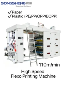SS GYT 6 Color High Speed Automatic Flexo Printing Machine CE Certified Plastic Paper Bags Printer 1 Year Warranty Factory Price