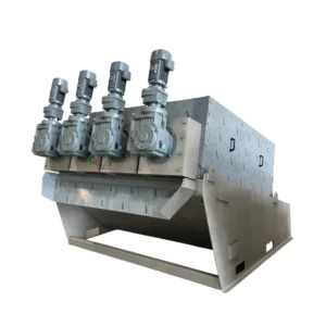 SS304 Stainless Steel Screw Type Sludge Dehydrator for Water Treatment Municipal Sewage Food Beverage Chemical