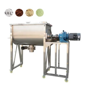 SS316 Calcium Chloride Calcium Nitrate Salts Mixer Coloring Plastic Granules Horizontal Spiral Belt Mixer