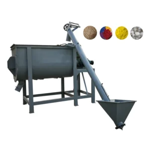 Sawdust Pellet Powder High Speed PVC Mixer Horizontal Plastic Color Masterbatch Mixer Horizontal Spiral Mixer 100kg