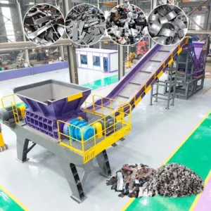 Scrap Aluminum Recycling Line Aluminum Profiles Wheels Radiators Raw Aluminum UBC Scrap Metal Shredder Hammer Crusher Machine