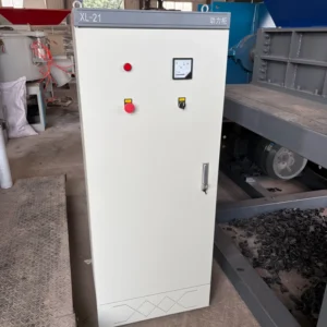 Second Hand 45kW Plastic Double Shaft Shredder for Recycling Line PP PE PET HDPE Materials