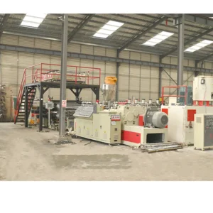 Second Hand Used Equipment SPC PVC UV LVT Floor Vinyl Flooring Marble Sheet Extruder Production Line Making Machine
