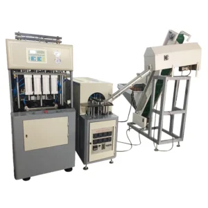 Semi Auto 4 Cavity Plastic Product PET Bottle Blowing Machine With Auto Feeder Machine