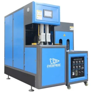 Semi Automatic 100 2000ml PET Bottle Blowing Machine Full Line Stretch Blow Moulding PLC Delta Motor Bearing Pump