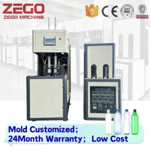 Semi Automatic 2 Cavidades Para 1000 Plastic Bottle Maker De Botellas De PET De Alta Calidad