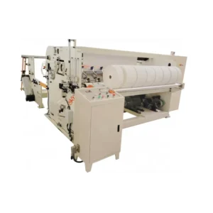 Semi Automatic Embossing Perforating Toilet Paper Roll Rewinder Machine