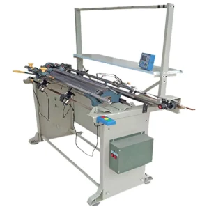 Semi-Automatic Flat Knitting Loom Machine of Two Color Yarn Feeders Equiping With Collecting Device