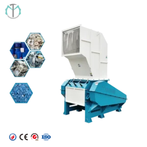 Shredder Recycling Shredding Machine Waste Plastic Bottle Crushing HDPE Drum Blue Bucket Crushing Machine