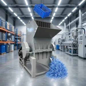 Silent Industrial Waste Plastics Plastic Grinder With CE Standard