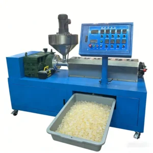 Silicone and Plastic Twin Screw Extruder High Precision Temperature Control for Silicone Rubber and PVC PE Compounding