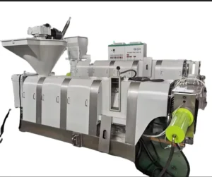 Single Double Stage PP PE Waste Plastic Granulating Line PE HDPE PPR Granulator with PLC Control PVC Granule Making Machine