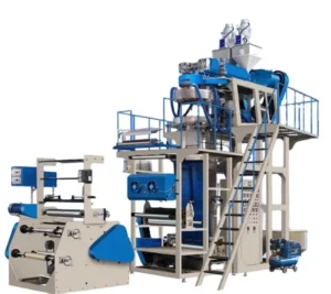 Single Layer Double Layer Water Cooling pp Film Blowing Machine pp Film Extruder