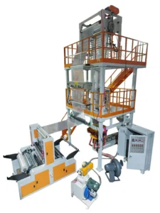 Single Layer Double Winder High Speed Blown Film Machine Rotary Die Extruder for Shopping Bag