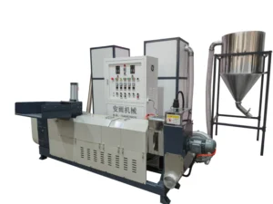 Single Screw Air Cooling Pellet Making Granulator Extrusion Pelletizer Small Plastic Recycling Machine Full Set Factory Supply