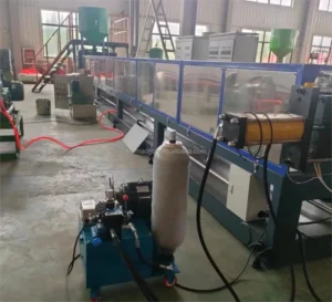 Single Screw Design PE Foaming Sheet Extrusion Line for Profile Film Pipe Applications