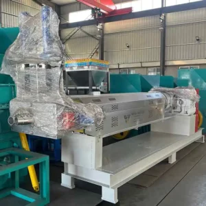 Single Screw Extruder for LDPE PP PE PC EPS PA PPR Film Woven Bag Recycling High Output PLC Controlled