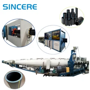 Single Screw HDPE PE Pipe Extrusion Machine 90-315mm Water Supply PLC Touch Screen Controlled Engine Pump High Safety
