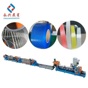 Single Screw High Accuracy PP Strap Production Line PLC Motor Pump High Productivity Energy Saving
