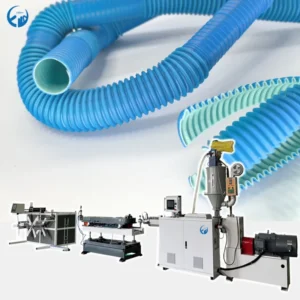 Single Screw High Speed Corrugated Drainage Pipe Extruder with 30 1 L D Motor for PP PVC UPVC Flexible Pipe Processing
