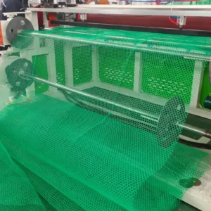 Single Screw PE Plastic Wire Mesh Netting Making Machine Plastic Flat Mesh Extrusion Machine
