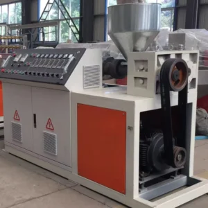 Single Screw PP Insulation Strip Equipment Sheet Manufacturing New Core Motor Gearbox 1-Year Warranty PE PC WPC PVC Pipes