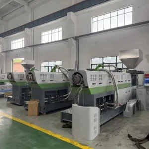 Single Screw PP PE Waste Plastic Recycling Granulation Line for Agricultural Film