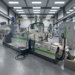 Single Screw PP Woven Bags Granulating PE HDPE LDPE Film Plastic Pelletizing Machine