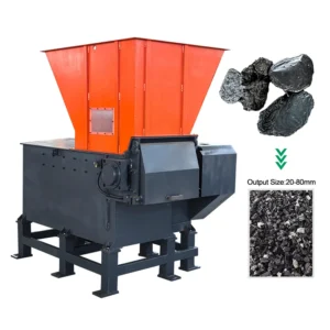 Single Shaft Automatic Multi-functional Shredder 37kW 380V Gearbox Motor CE ISO Certified for Recycling Plastic