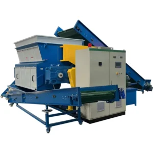 Single Shaft HDPE Lumps Pipe Wood Plastic Film Bottle Barrel Woven Bag Tons Bag Raffia Bag Shredder Machine With CE Certificate